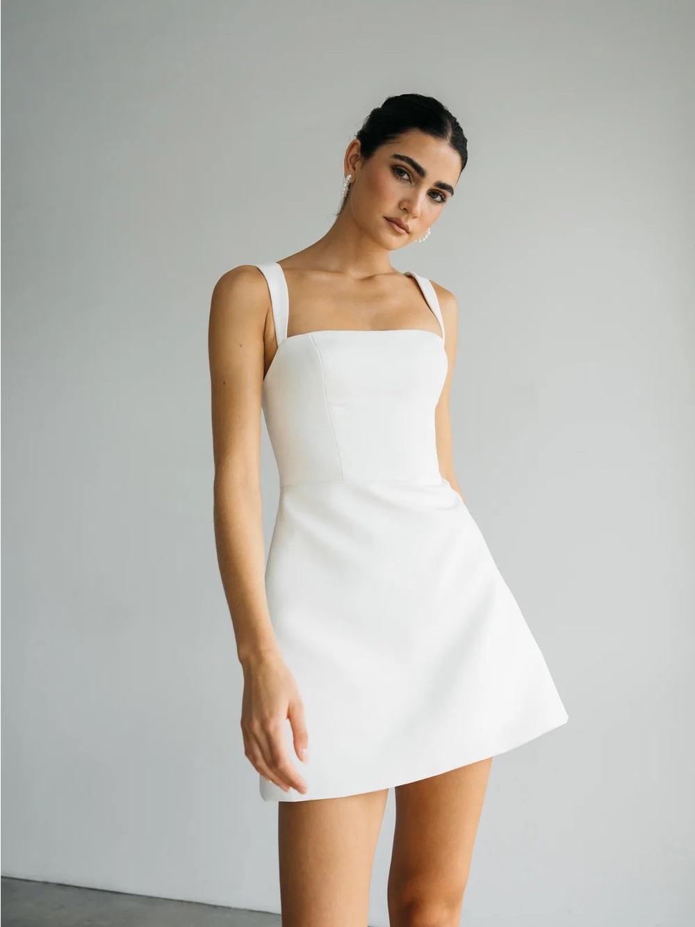 Jenny Yoo Camille Little White Dress - Wedding Dress - LWD